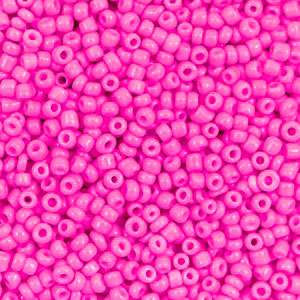 Rocailles 2mm neon hot pink, 10 gram